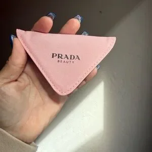 Prada | Accessories | Prada Beauty Pink Pouch With Mirror 
